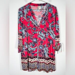 Fig and Flower Anthropologie Women’s Size 2X Button Front Blouse